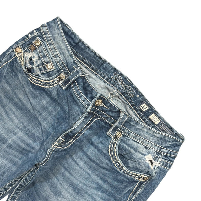Miss me flared/bootcut low waist women designer jeans(w32)