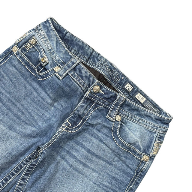 Miss me straight leg women designer jeans(w28)