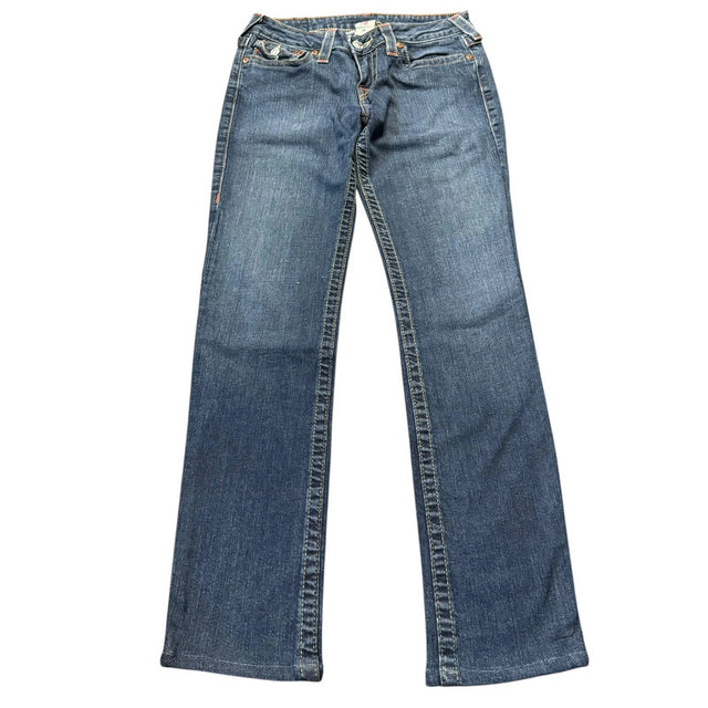 True Religion slim fit mid Rise women designer jeans(w28)