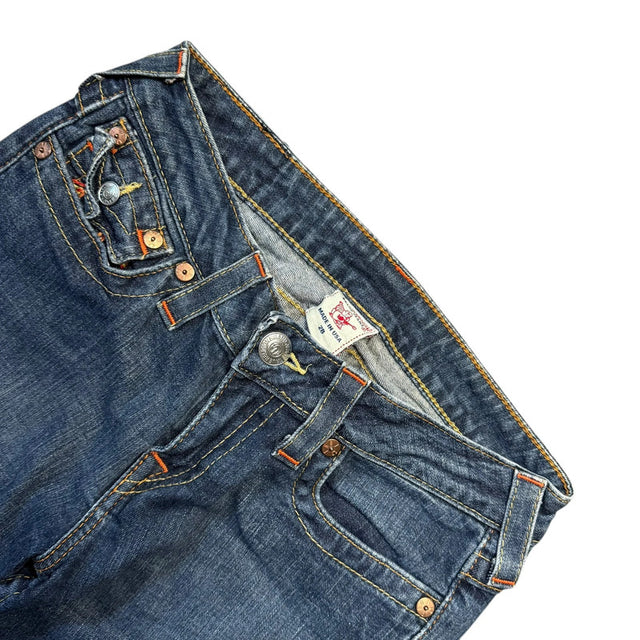 True Religion slim fit mid Rise women designer jeans(w28)