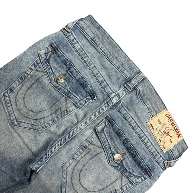 True Religion relaxed straight leg unisex designer jeans(w32)