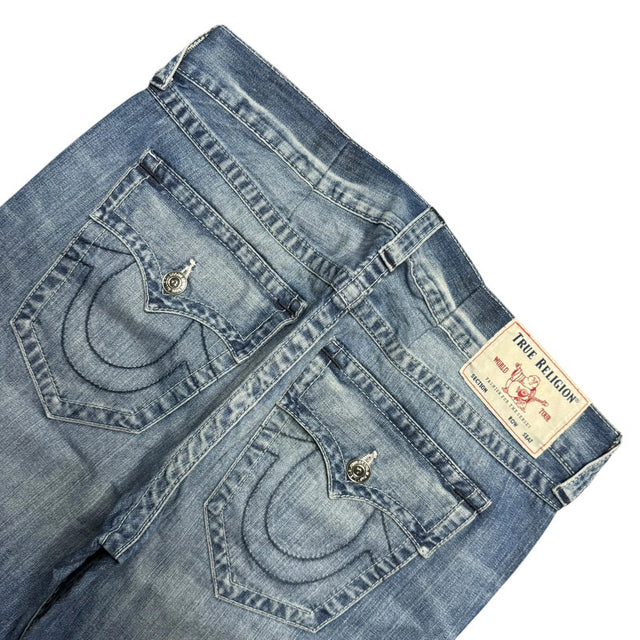 True Religion relaxed straight leg unisex designer jeans(w36)