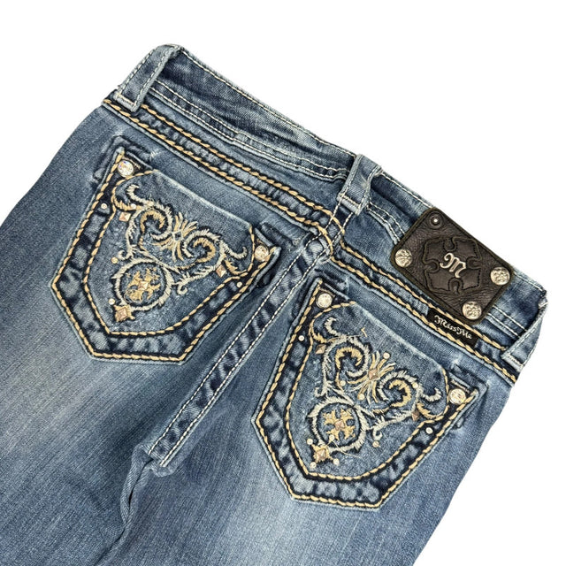 Miss me flared/bootcut low waist women designer jeans(w26)