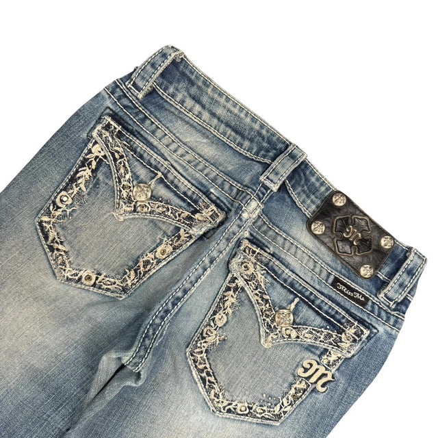 Miss me flared/bootcut low waist women designer jeans(w25)