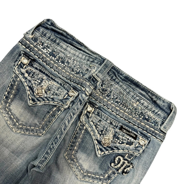 Miss me flared/bootcut low waist women designer jeans(w25)