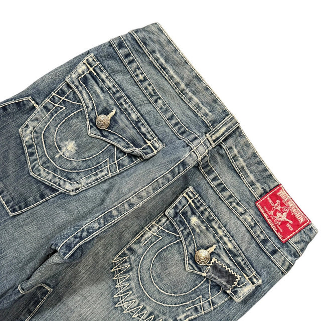 True Religion flared/bootcut low waist women designer jeans(w29)