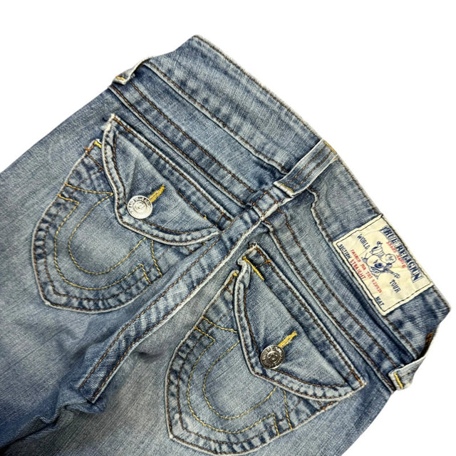 True Religion straight leg low waist women designer jeans(w24)