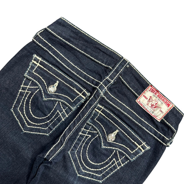 True Religion straight leg low waist women designer jeans(w24)