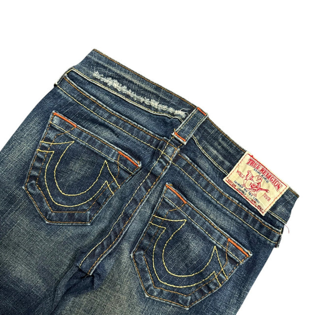 True Religion straight leg low waist women designer jeans(w24)