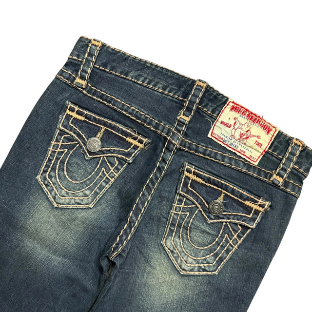True Religion flared/bootcut low waist women designer jeans(w28)
