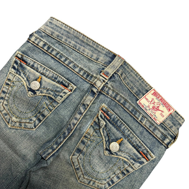 True Religion flared/bootcut low waist women designer jeans(w25)