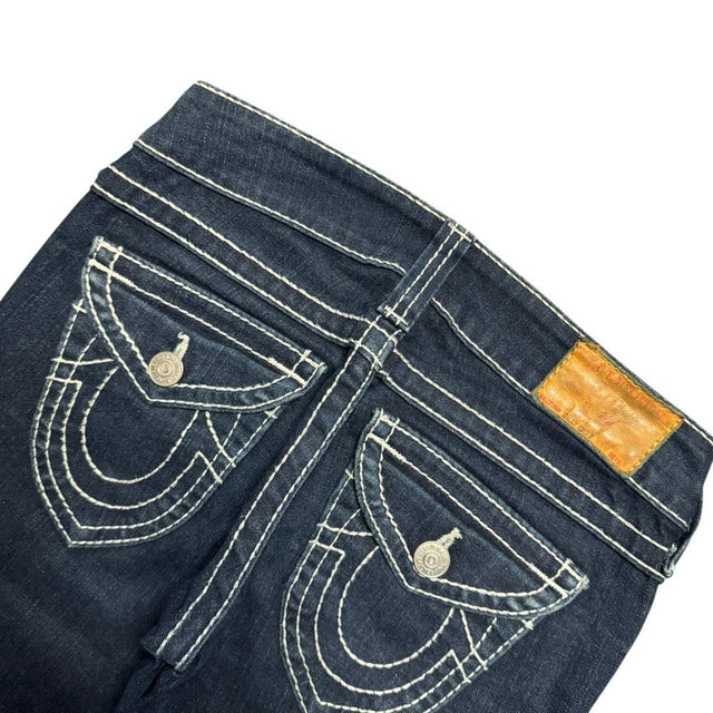 True Religion straight leg low waist women designer jeans(w25)