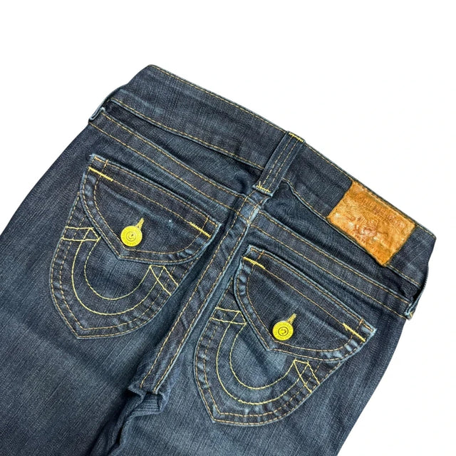 True Religion straight leg low waist women designer jeans(w24)