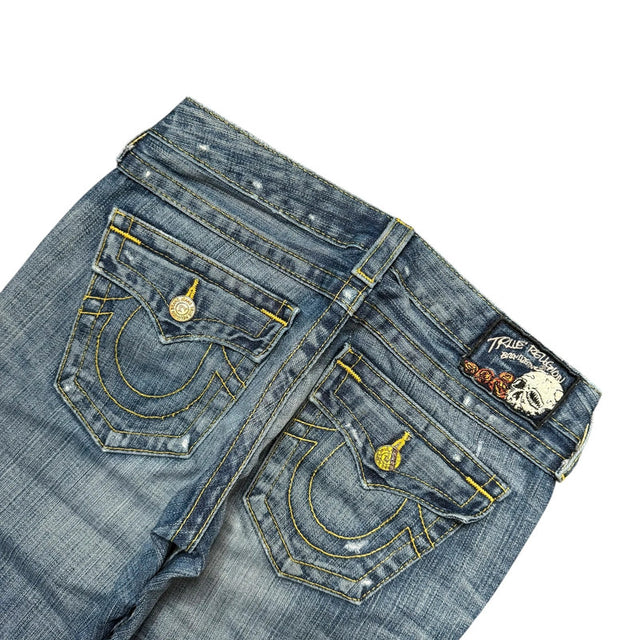 True Region straight leg low waist Women Designer Jeans(w27)