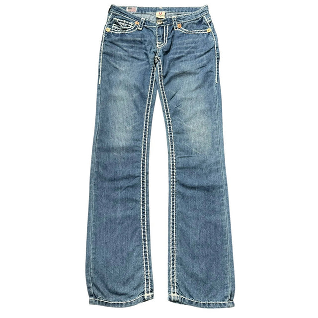 True Religion straight leg low waist Women Designer jeans (w28)