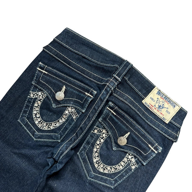 True Religion bootcut low waist women designer jeans(w24)