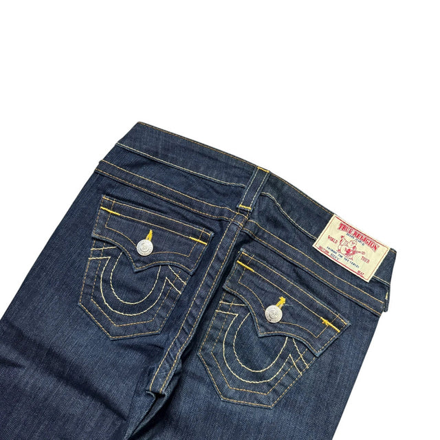 True Religion bootcut low waist women designer jeans(w26)