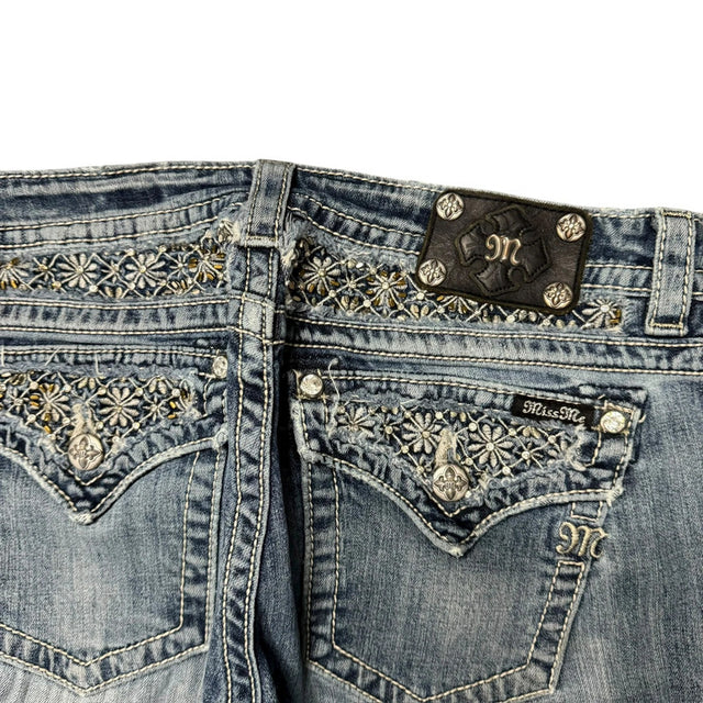 Miss me bootcut low waist women designer jeans(w32)