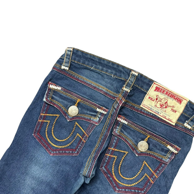 True Religion straight leg low waist women designer jeans(w27)