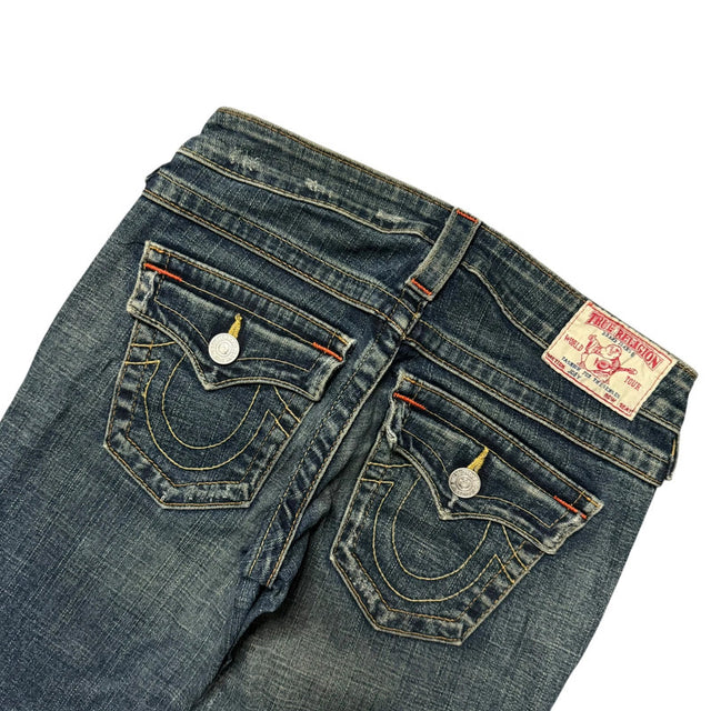 True Religion flared/bootcut low waist women designer jeans(w24)