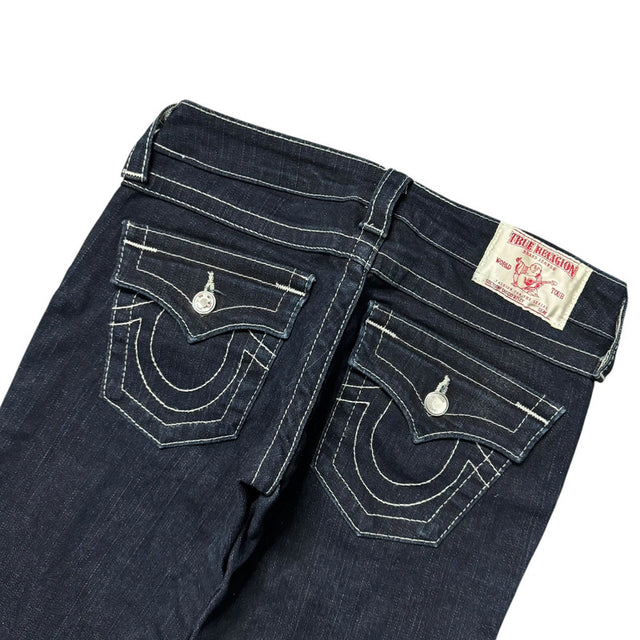 True Religion straight leg low waist women designer jeans(w25)