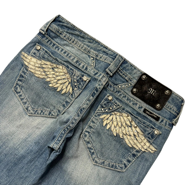 Miss me flared/bootcut low waist women designer Jean(w27)