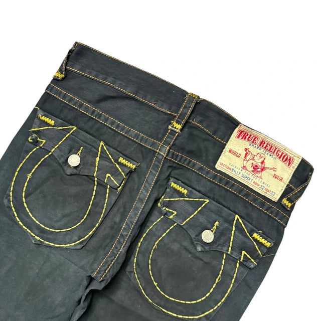 True Religion baggy/straight leg unisex designer jeans(w32)