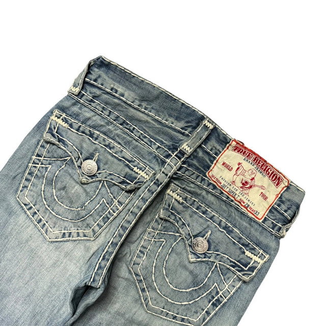 True Religion flared/bootcut low waist women designer jeans(w28)