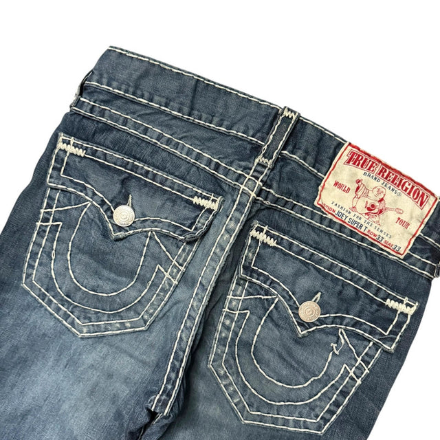 True Religion flared/bootcut low waist women designer jeans(w33)
