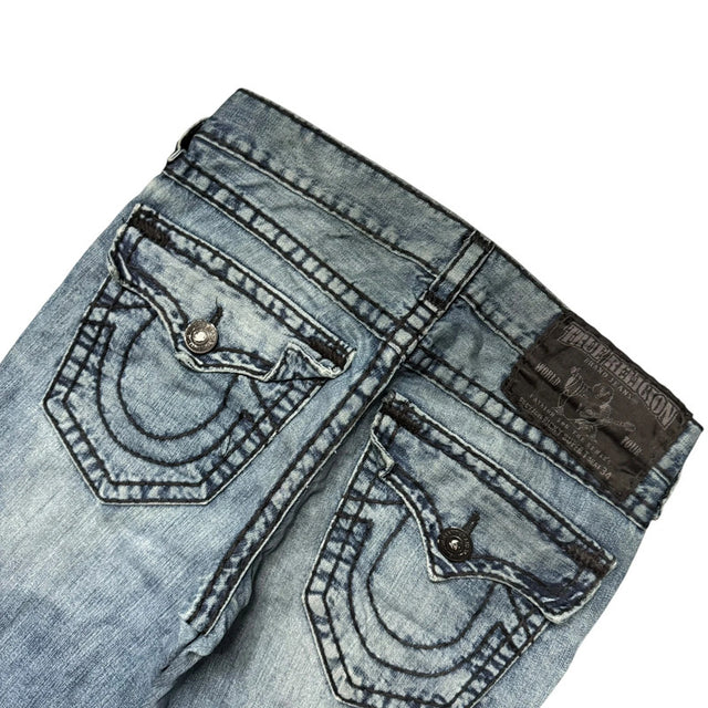 True religion baggy/straight leg unisex designer jeans(w31)