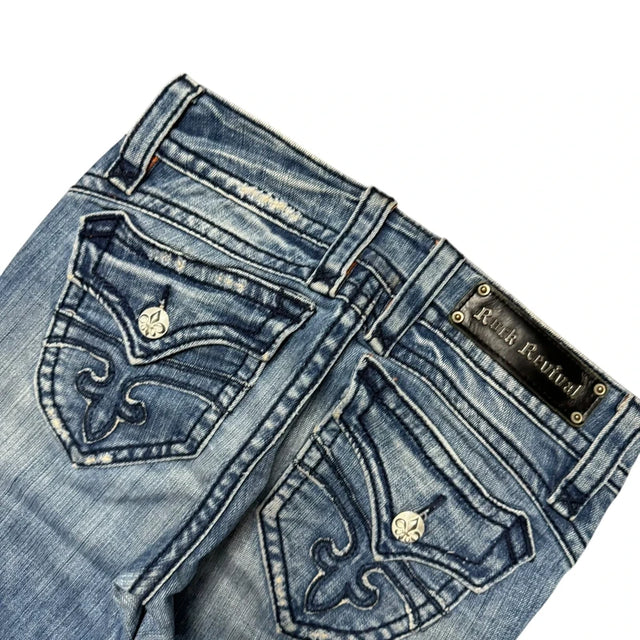 Rock Revival bootcut low waist women designer jeans(w26)