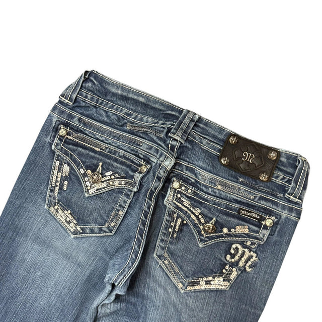 Miss me flared/Bootcut low waist women designer jeans(w27)