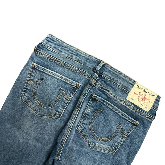 True Religion flared/bootcut low waist women designer jeans(w28)
