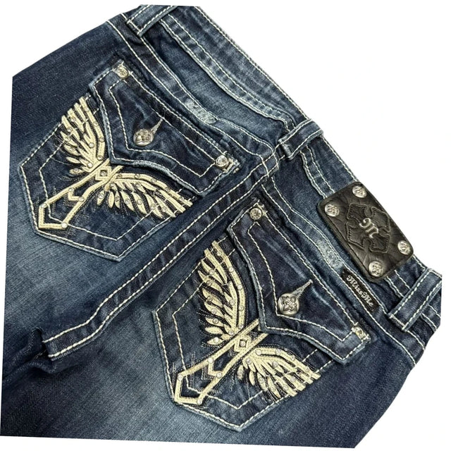 Miss me boyfriend capri low waist women designer jeans(w27)