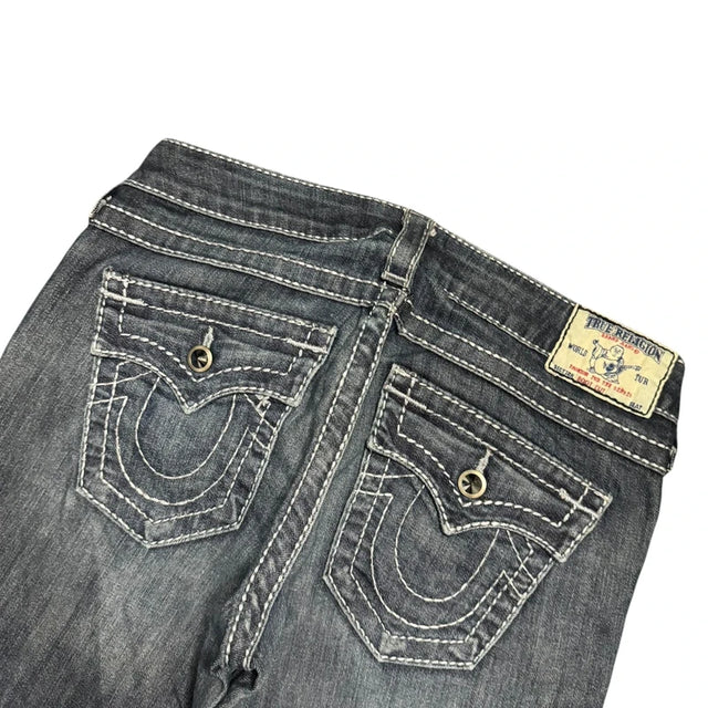 True Religion bootcut low waist women designer Jeans(w27)