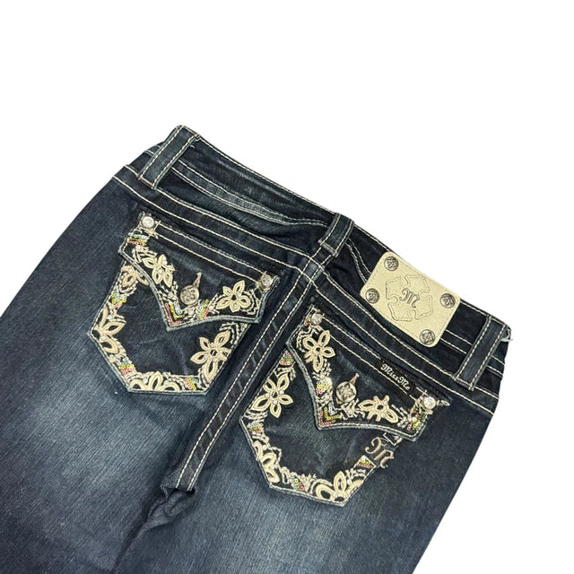 Miss me flared/bootcut low waist women designer Jeans(w27)