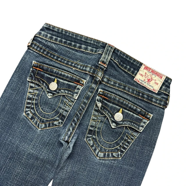 True Religion straight leg low waist Women Designer jeans(w25)