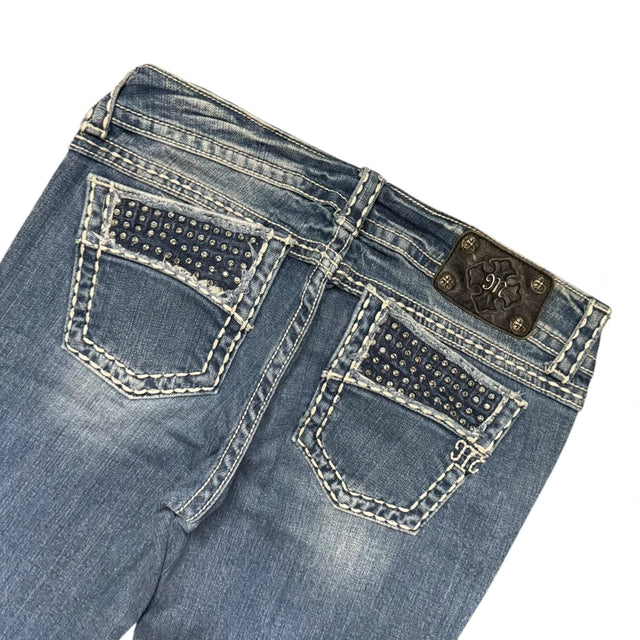 Miss me flared/Bootcut low waist Women Designer jeans(w30)