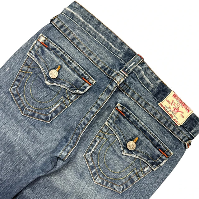 True Religion flared/bootcut low waist Women Designer jeans(w28)