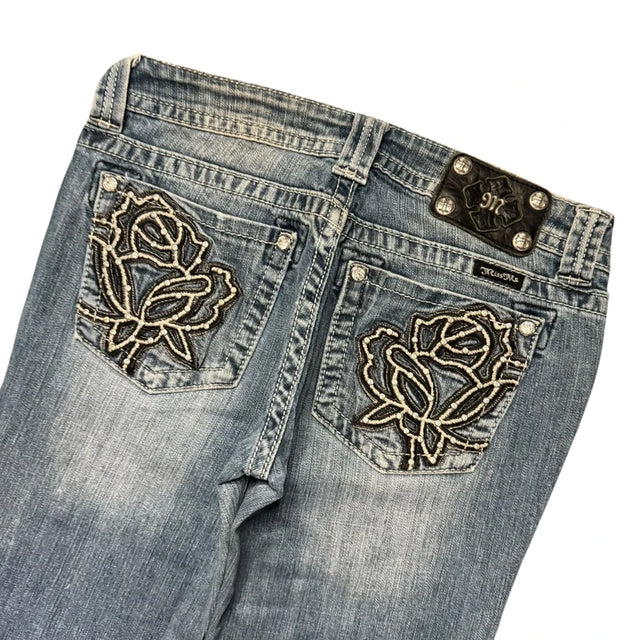 Miss me flared/bootcut low waist women Designer jeans(w29)