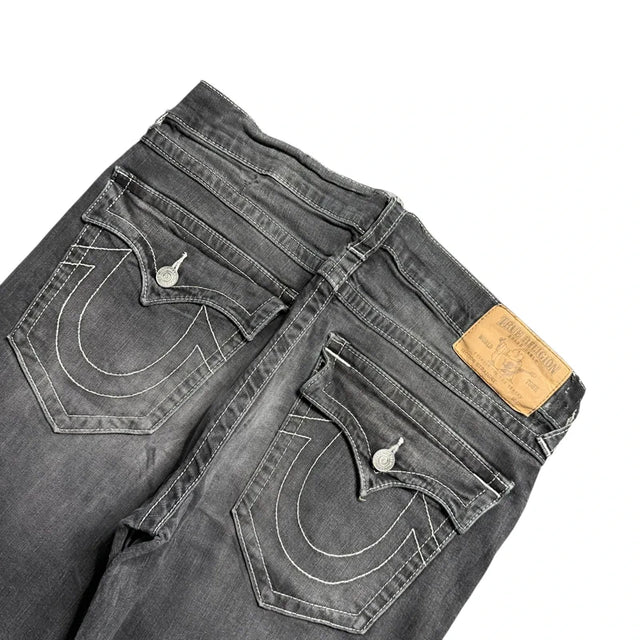 True Religion baggy/straight leg unisex designer jeans(w36)