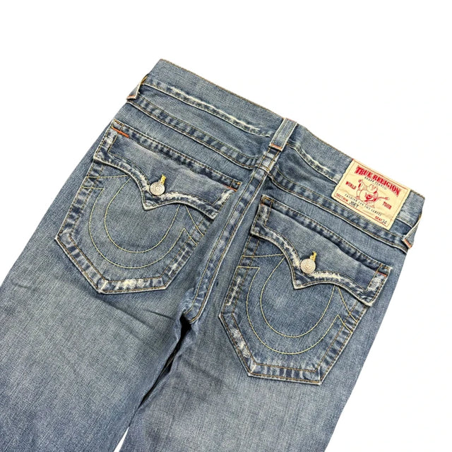True Religion flared/bootcut low waist women designer jeans(w33)