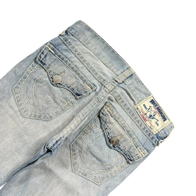 True Religion baggy/straight leg unisex designer Jeans(w31)
