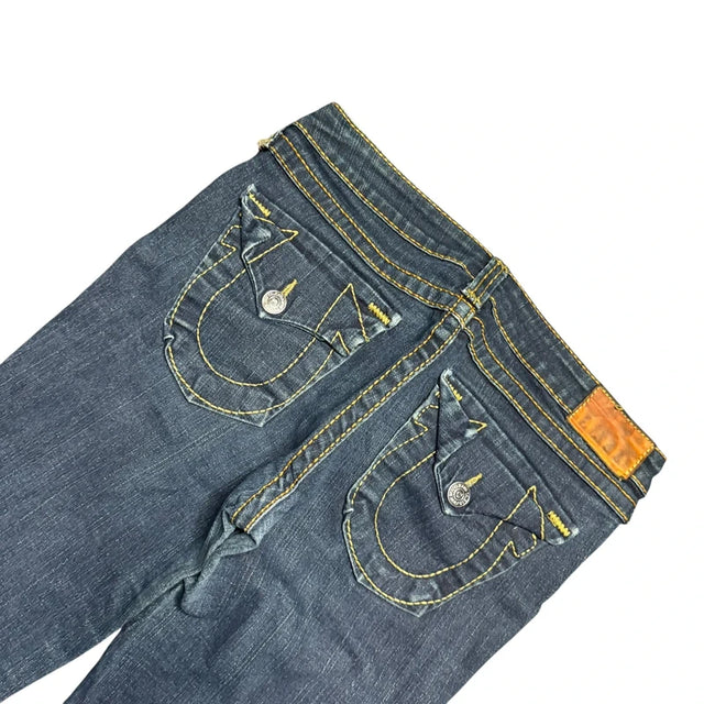 True Religion flared/bootcut low waist women designer jeans(w30)