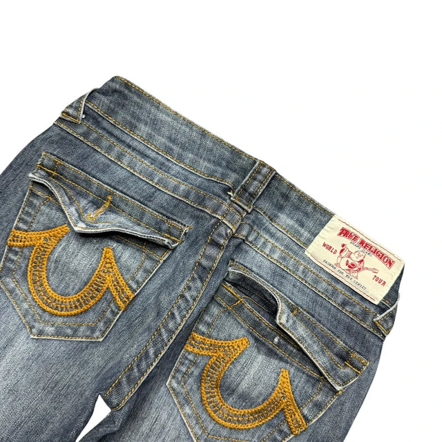 True Religion Straight leg low waist women designer Jeans(w25)