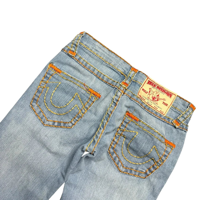 True Religion straight leg low waist women designer Jeans(w26)