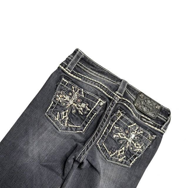 Miss me low waist women designer slim Straight Jeans(w25)
