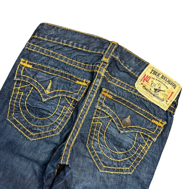 True Religion baggy/straight leg unisex Designer jeans(w32)