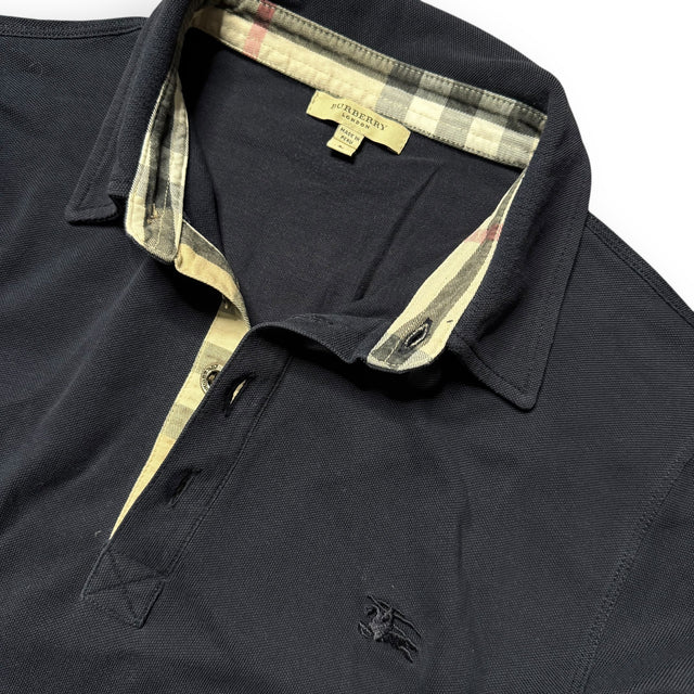 Burberry polo longsleeve navy (L)