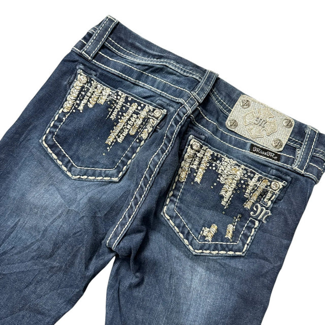 miss me straight leg/slim stretch designer women jeans (w26)